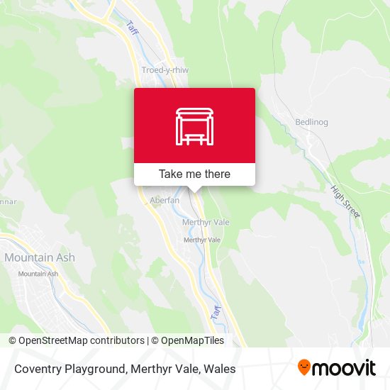 Coventry Playground, Merthyr Vale map