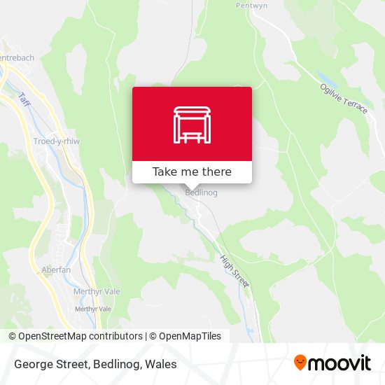 George Street, Bedlinog map