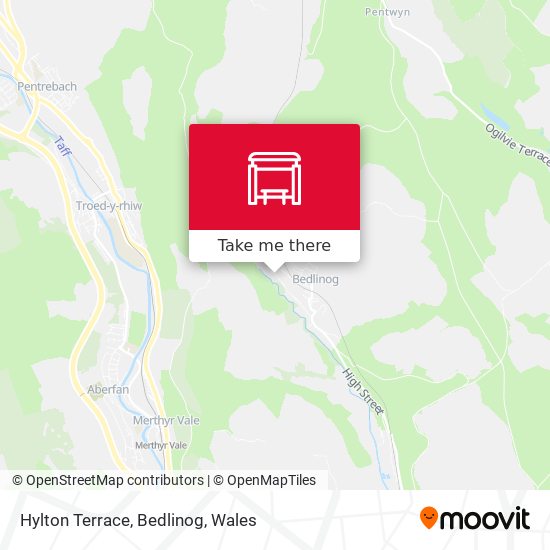 Hylton Terrace, Bedlinog map
