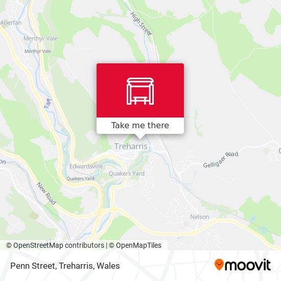 Penn Street, Treharris map