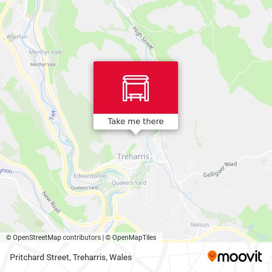 Pritchard Street, Treharris map