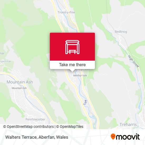Walters Terrace, Aberfan map