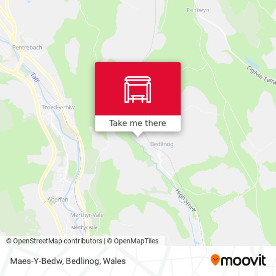 Maes-Y-Bedw, Bedlinog map
