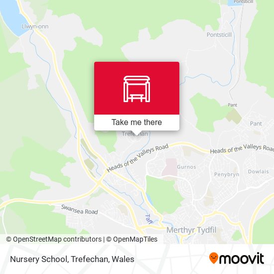 Nursery School, Trefechan map