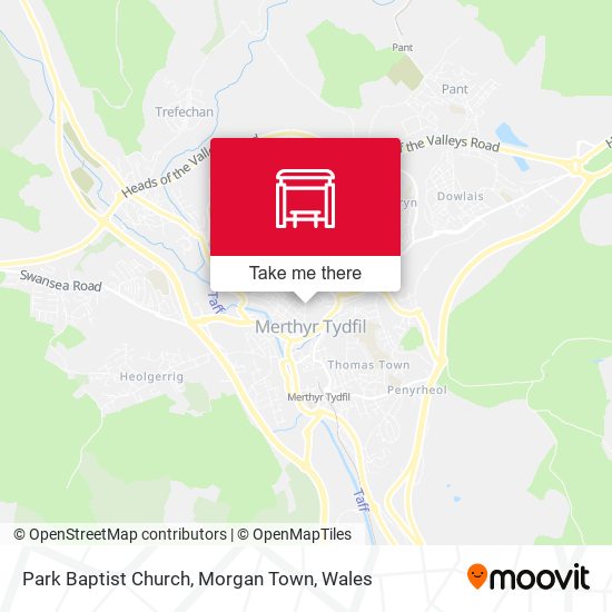 Park Baptist Church, Morgan Town map