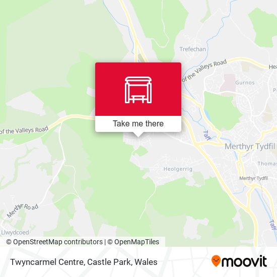 Twyncarmel Centre, Castle Park map