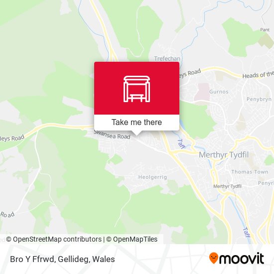 Bro Y Ffrwd, Gellideg map