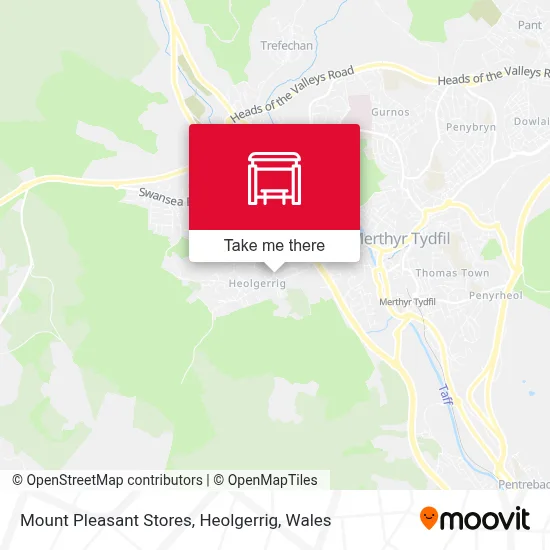 Mount Pleasant Stores, Heolgerrig map