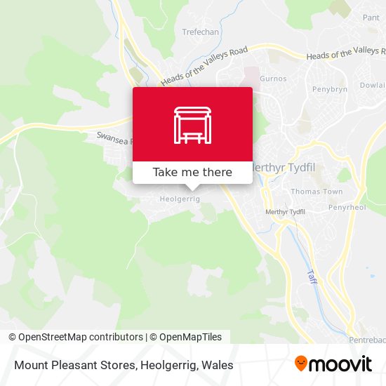 Mount Pleasant Stores, Heolgerrig map
