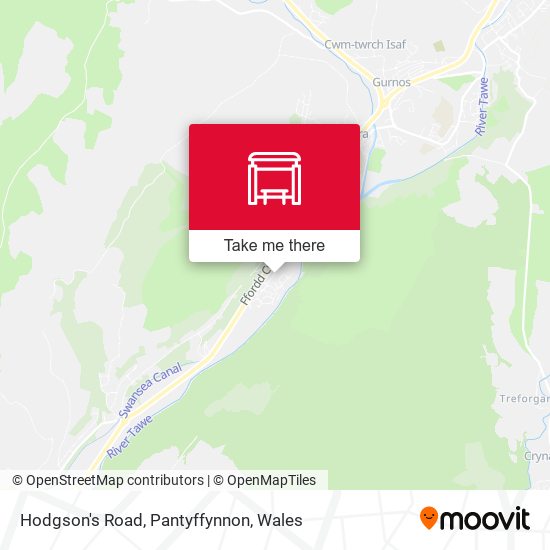 Hodgson's Road, Pantyffynnon map