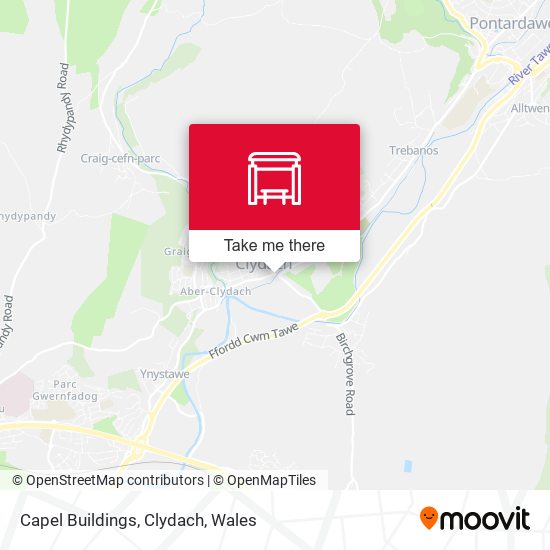 Capel Buildings, Clydach map