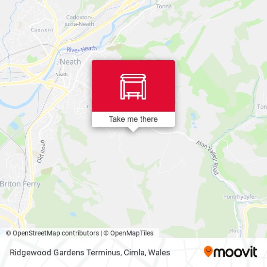 Ridgewood Gardens Terminus, Cimla map