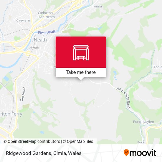 Ridgewood Gardens, Cimla map