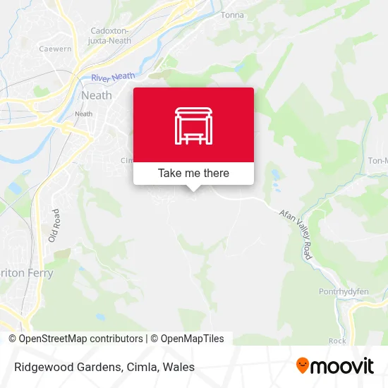 Ridgewood Gardens, Cimla map