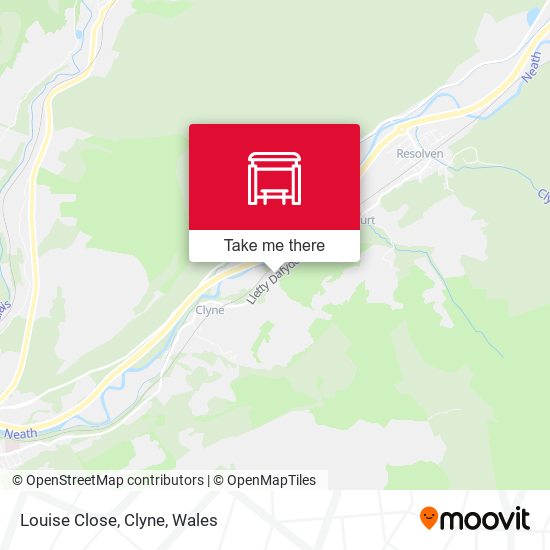 Louise Close, Clyne map