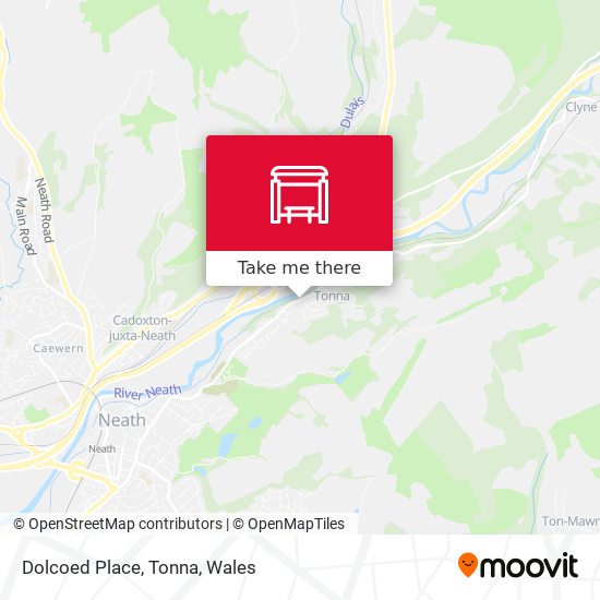 Dolcoed Place, Tonna map