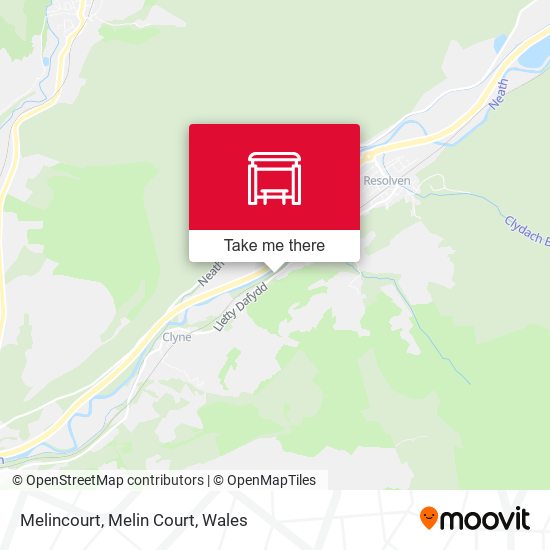 Melincourt, Melin Court map