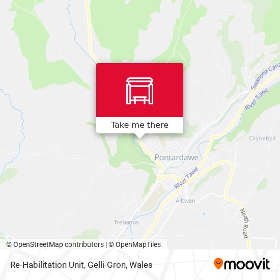 Re-Habilitation Unit, Gelli-Gron map