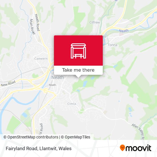 Fairyland Road, Llantwit map