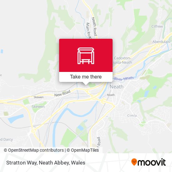 Stratton Way, Neath Abbey map