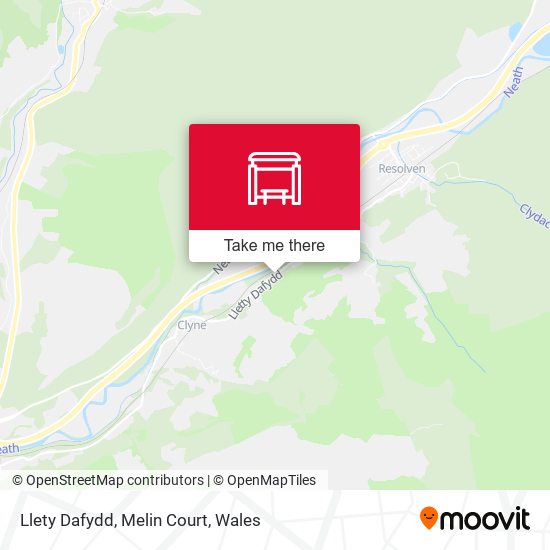 Llety Dafydd, Melin Court map