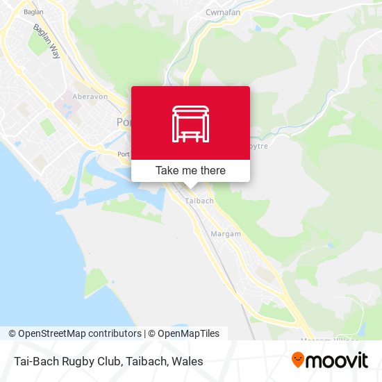 Tai-Bach Rugby Club, Taibach map