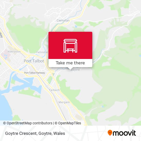 Goytre Crescent, Goytre map