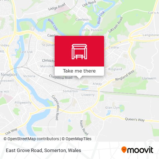 East Grove Road, Somerton map