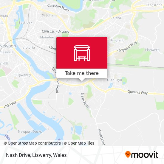 Nash Drive, Liswerry map