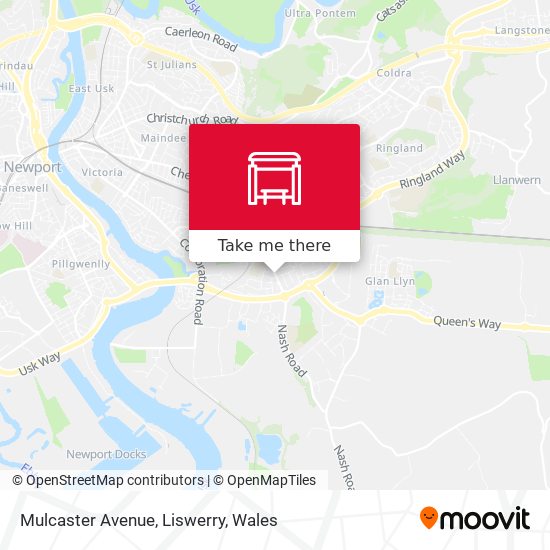 Mulcaster Avenue, Liswerry map