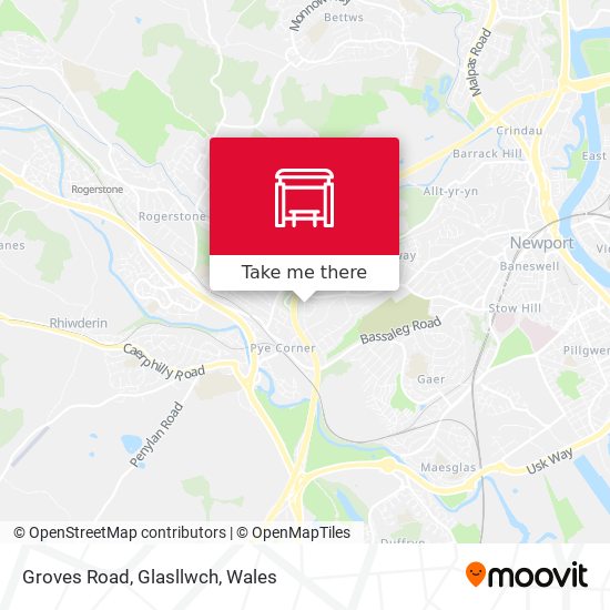 Groves Road, Glasllwch map