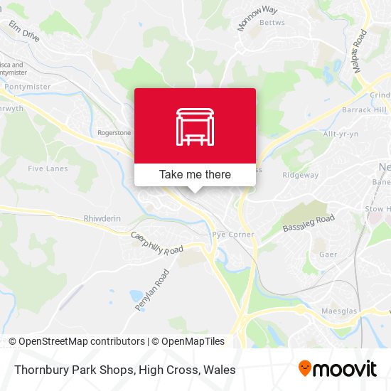 Thornbury Park Shops, High Cross map