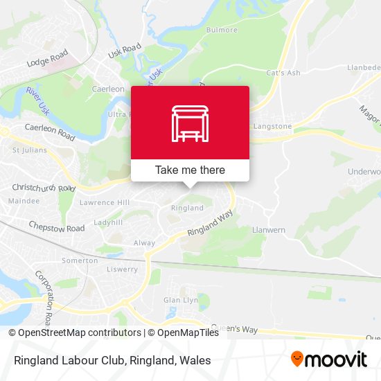 Ringland Labour Club, Ringland map