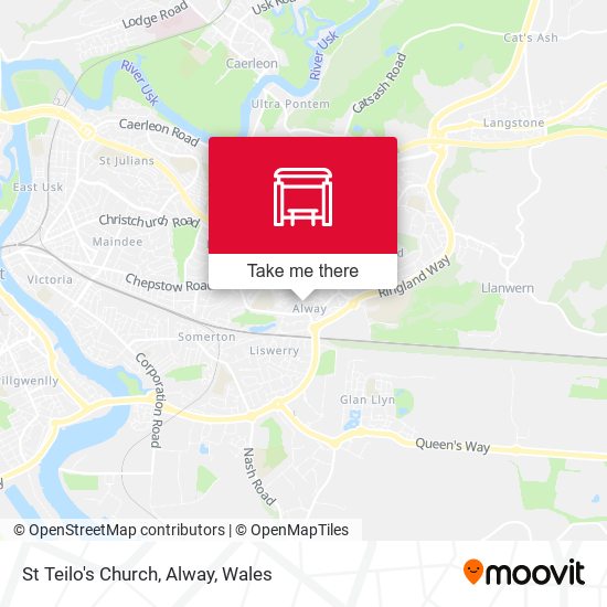 St Teilo's Church, Alway map