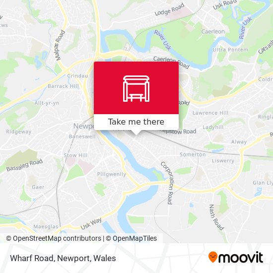 Wharf Road, Newport map