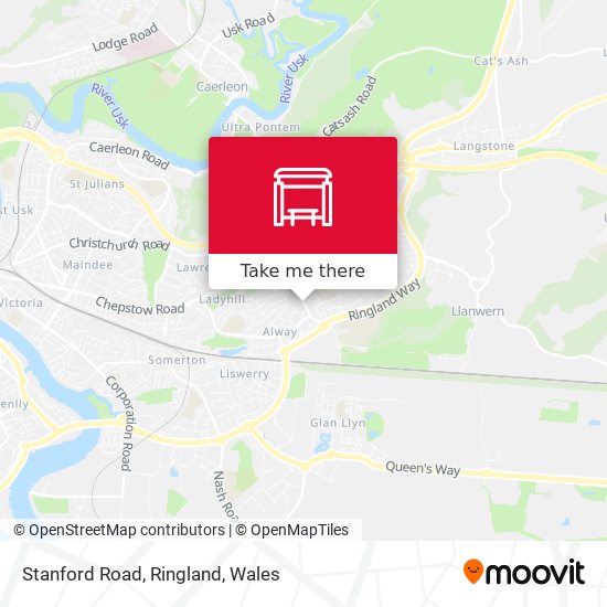 Stanford Road, Ringland map