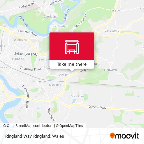 Ringland Way, Ringland map