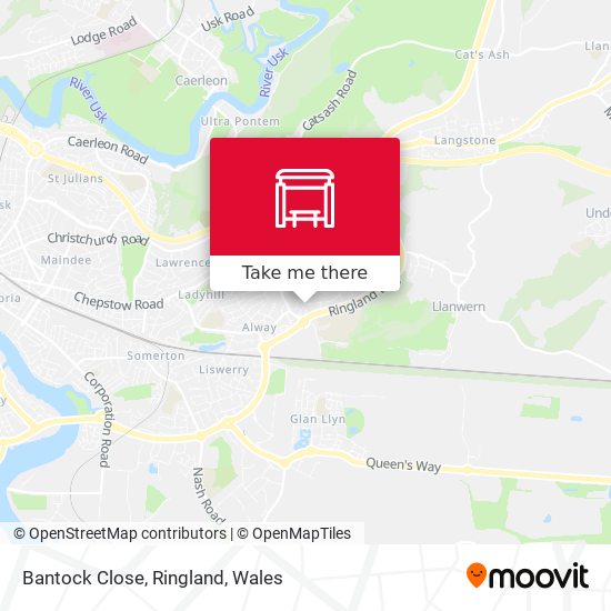 Bantock Close, Ringland map
