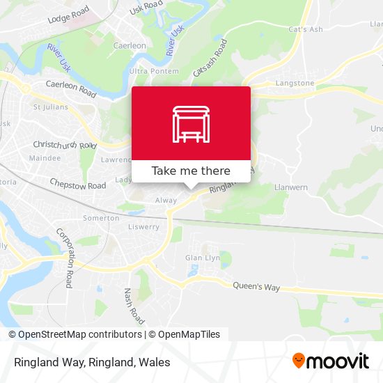 Ringland Way, Ringland map