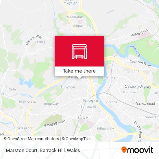 Marston Court, Barrack Hill map