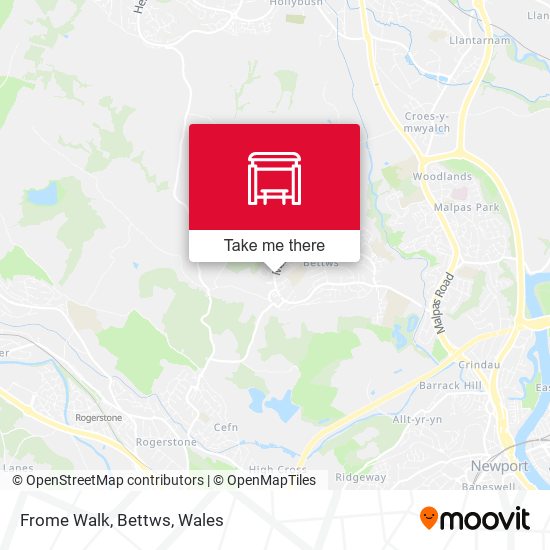 Frome Walk, Bettws map