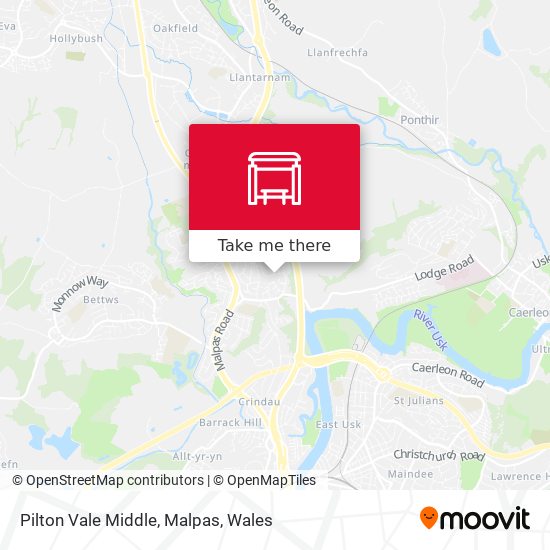 Pilton Vale Middle, Malpas map