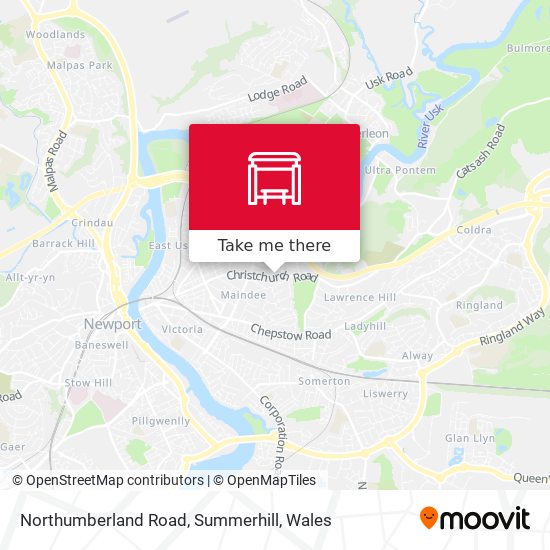 Northumberland Road, Summerhill map