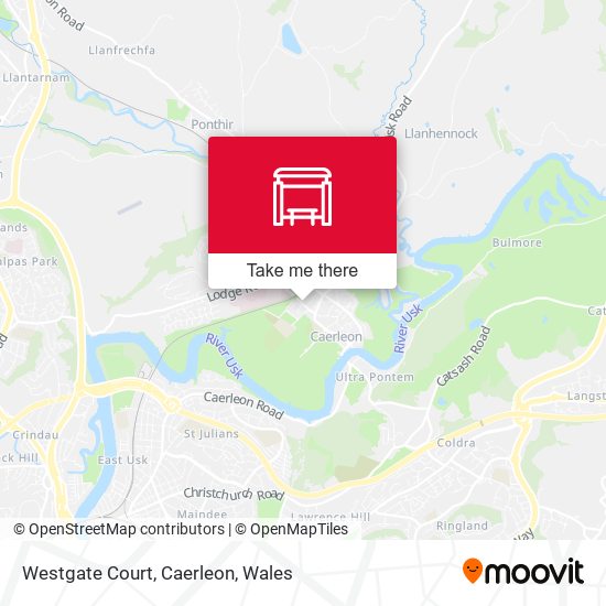 Westgate Court, Caerleon map