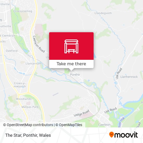 The Star, Ponthir map