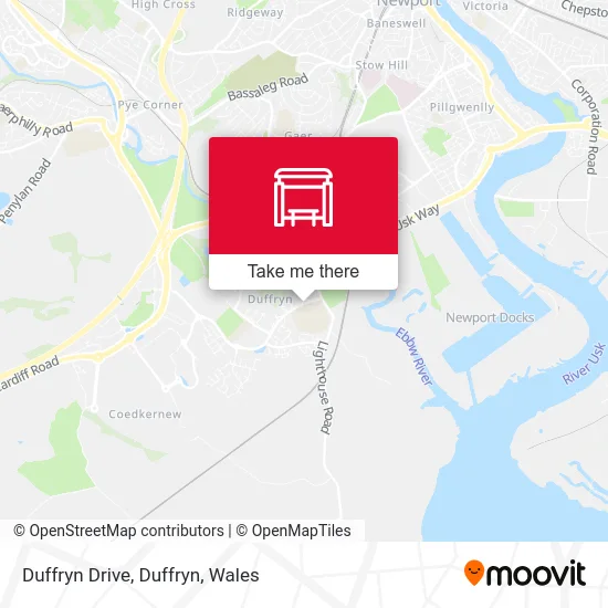 Duffryn Drive, Duffryn map