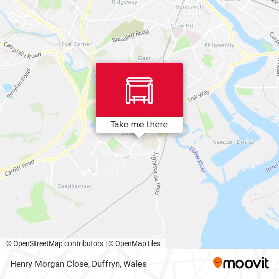 Henry Morgan Close, Duffryn map
