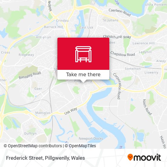 Frederick Street, Pillgwenlly map