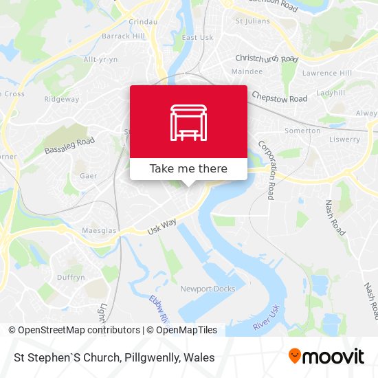 St Stephen`S Church, Pillgwenlly map