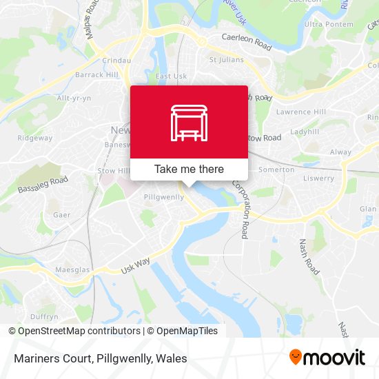 Mariners Court, Pillgwenlly map